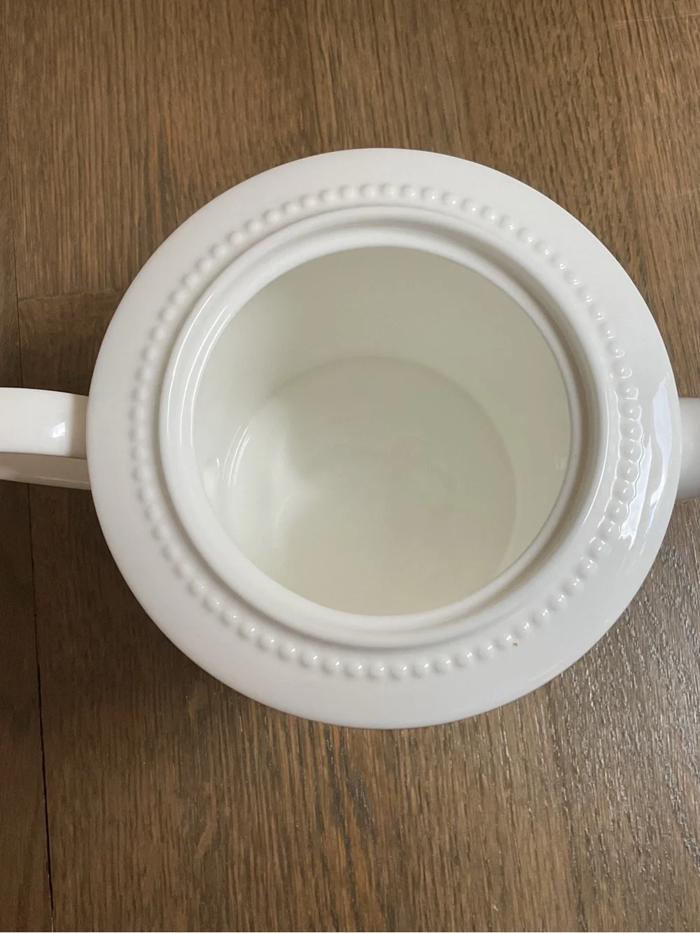 Crate&Barrel Nikko Fine Bone China White Teapot